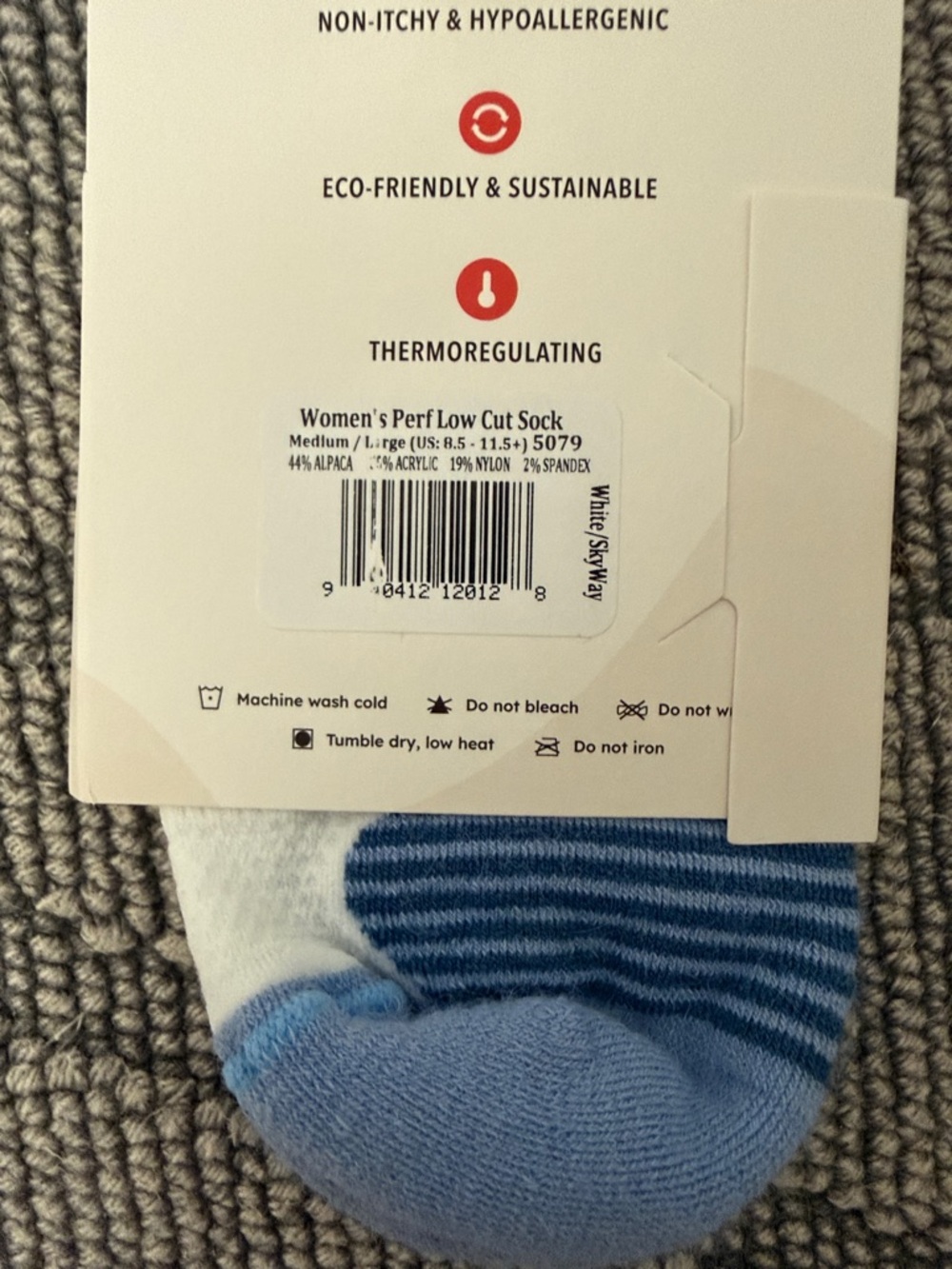 Pacas Women’s Performance Low Cut Socks - Size: M/L - Picture 6 of 6